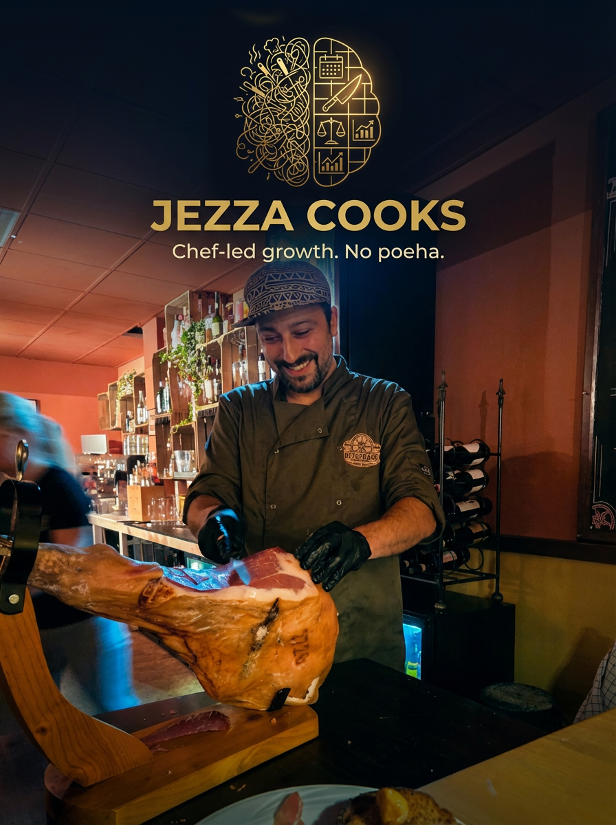 Portrait of a friendly and confident chef